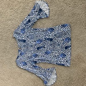 NWT lilly Pulitzer Fontaine top blouse 3/4 sleeve